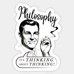 Philosophy: Black Type Sticker